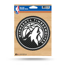 NBA Minnesota Timberwolves 5" x 7" Vinyl Die-Cut Decal - Car/Truck/Home Accessory By Rico Industries