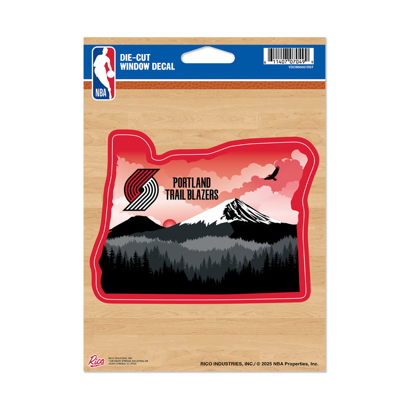 Portland Trail Blazers Resort Design Medium Die Cut Decal