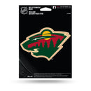 NHL Minnesota Wild 5" x 7" Vinyl Die-Cut Decal - Car/Truck/Home Accessory By Rico Industries