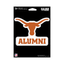 Texas University Alumni Medium Die Cut Decal