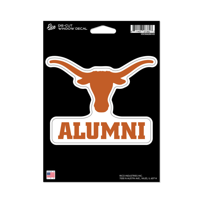 Texas University Alumni Medium Die Cut Decal
