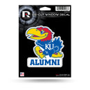 NCAA Kansas Jayhawks 5" x 7" Vinyl Die-Cut Decal - Car/Truck/Home Accessory By Rico Industries