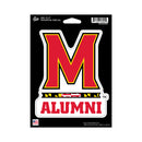 Maryland University Alumni Medium Die Cut Decal