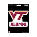Virginia Tech Alumni Medium Die Cut Decal