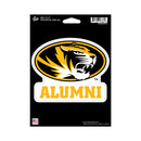 Missouri University Alumni Medium Die Cut Decal
