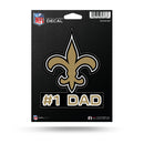 NFL New Orleans Saints 5" x 7" Vinyl Die-Cut Decal - Car/Truck/Home Accessory By Rico Industries
