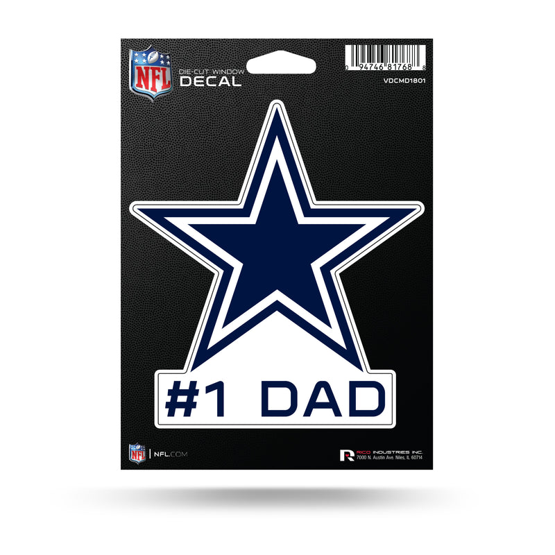 NFL Dallas Cowboys 5" x 7" Vinyl Die-Cut Decal - Car/Truck/Home Accessory By Rico Industries