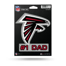 NFL Atlanta Falcons 5" x 7" Vinyl Die-Cut Decal - Car/Truck/Home Accessory By Rico Industries