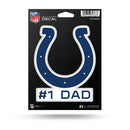 NFL Indianapolis Colts 5" x 7" Vinyl Die-Cut Decal - Car/Truck/Home Accessory By Rico Industries