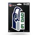 NFL Seattle Seahawks 5" x 7" Vinyl Die-Cut Decal - Car/Truck/Home Accessory By Rico Industries