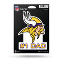 NFL Minnesota Vikings 5" x 7" Vinyl Die-Cut Decal - Car/Truck/Home Accessory By Rico Industries