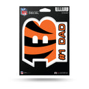 NFL Cincinnati Bengals 5" x 7" Vinyl Die-Cut Decal - Car/Truck/Home Accessory By Rico Industries