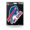 NFL Buffalo Bills 5" x 7" Vinyl Die-Cut Decal - Car/Truck/Home Accessory By Rico Industries