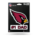 NFL Arizona Cardinals 5" x 7" Vinyl Die-Cut Decal - Car/Truck/Home Accessory By Rico Industries