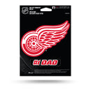 NHL Detroit Red Wings 5" x 7" Vinyl Die-Cut Decal - Car/Truck/Home Accessory By Rico Industries