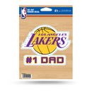 NBA Los Angeles Lakers 5" x 7" Vinyl Die-Cut Decal - Car/Truck/Home Accessory By Rico Industries