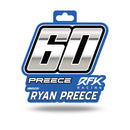 Ryan Preece Medium Die Cut Decal