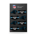 NFL Carolina Panthers Peel & Stick Temporary Tattoos - Eye Black - Game Day Approved! By Rico Industries
