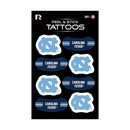 North Carolina University Vertical Tattoo (3"X5")