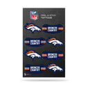 NFL Denver Broncos Peel & Stick Temporary Tattoos - Eye Black - Game Day Approved! By Rico Industries