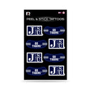 NCAA Jackson State Tigers Peel & Stick Temporary Tattoos - Eye Black - Game Day Approved! By Rico Industries