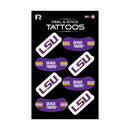 Lsu Vertical Tattoo (3"X5")