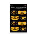 NCAA Grambling State Tigers Peel & Stick Temporary Tattoos - Eye Black - Game Day Approved! By Rico Industries