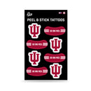 Indiana Hoosiers Vertical Peel & Stick Temporary Tattoo Sheet (3"x5")