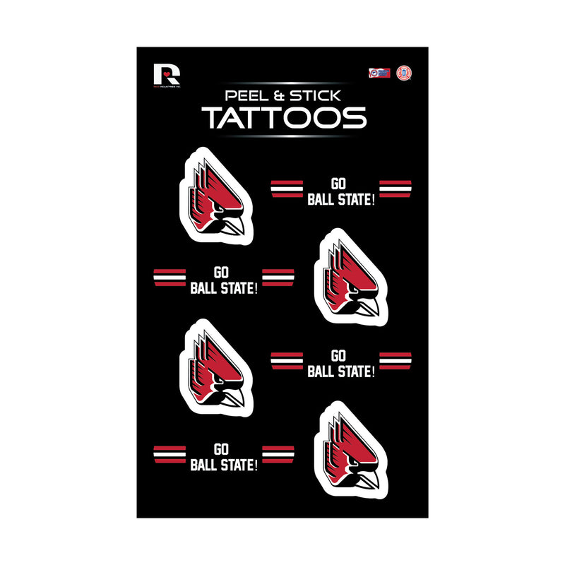 Ball State Vertical Tattoo (3"X5")