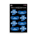 NCAA Indiana State Sycamores Peel & Stick Temporary Tattoos - Eye Black - Game Day Approved! By Rico Industries