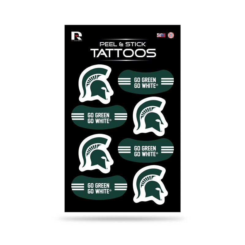 Michigan State Vertical Tattoo (3"X5")