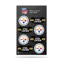 NFL Pittsburgh Steelers Peel & Stick Temporary Tattoos - Eye Black - Game Day Approved! By Rico Industries