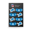 NFL Detroit Lions Peel & Stick Temporary Tattoos - Eye Black - Game Day Approved! By Rico Industries