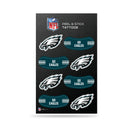 NFL Philadelphia Eagles Peel & Stick Temporary Tattoos - Eye Black - Game Day Approved! By Rico Industries