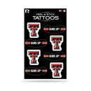 Texas Tech Vertical Tattoo (3"X5")