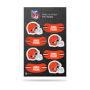 Cleveland Browns Vertical Peel & Stick Temporary Tattoos