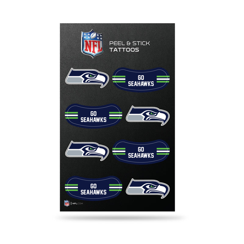 NFL Seattle Seahawks Peel & Stick Temporary Tattoos - Eye Black - Game Day Approved! By Rico Industries