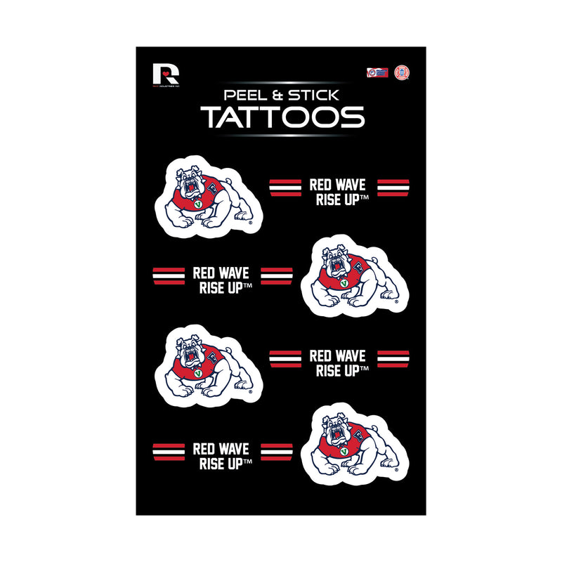 Fresno State Vertical Tattoo (3"X5")
