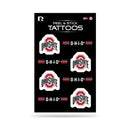 Ohio State University Vertical Tattoo (3"X5")
