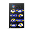 NFL Los Angeles Rams Peel & Stick Temporary Tattoos - Eye Black - Game Day Approved! By Rico Industries