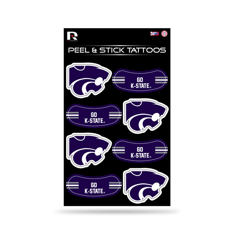 Kansas State University Vertical Tattoo (3"X5")