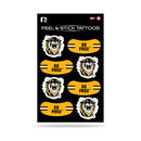 NCAA Fort Hays State Tigers Peel & Stick Temporary Tattoos - Eye Black - Game Day Approved! By Rico Industries