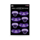 NCAA Central Arkansas Bears Peel & Stick Temporary Tattoos - Eye Black - Game Day Approved! By Rico Industries