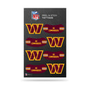 Washington Commanders Vertical Tattoos (3"X5")