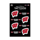 Wisconsin University Vertical Tattoo (3"X5")