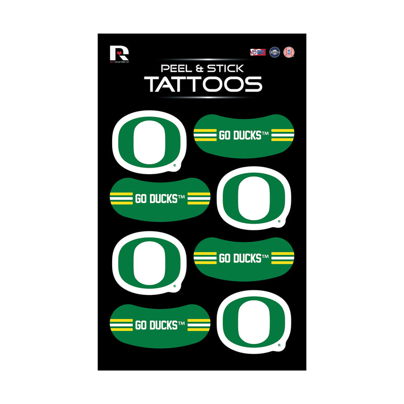 Oregon University Vertical Tattoo (3"X5")
