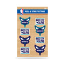 NBA Charlotte Hornets Peel & Stick Temporary Tattoos - Eye Black - Game Day Approved! By Rico Industries