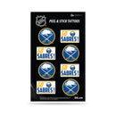 NHL Buffalo Sabres Peel & Stick Temporary Tattoos - Eye Black - Game Day Approved! By Rico Industries