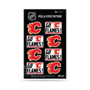 NHL Calgary Flames Peel & Stick Temporary Tattoos - Eye Black - Game Day Approved! By Rico Industries
