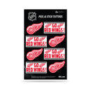 NHL Detroit Red Wings Peel & Stick Temporary Tattoos - Eye Black - Game Day Approved! By Rico Industries